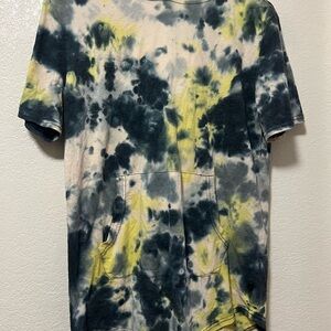 art class Short Sleeve Tie-Dye Tee - Black, Yellow, Cream